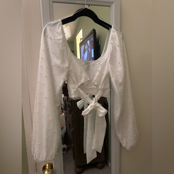 Windsor women/girl pearl blouse - Picture 3 of 4